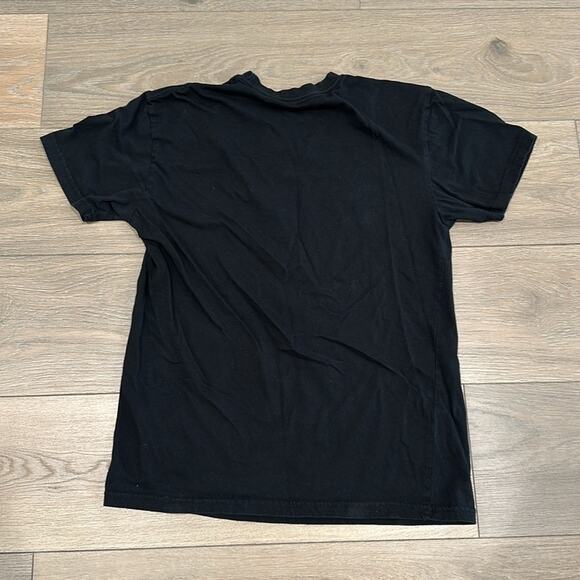 ADIDAS Black Cotton USA Golf Short Sleeve Crew Neck Tee Shirt T Top Size Small - Picture 2 of 10